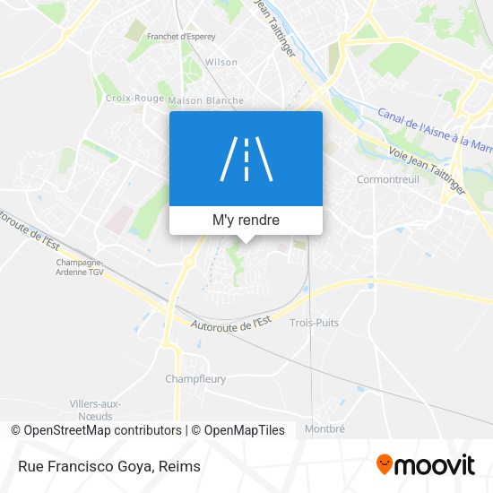 Rue Francisco Goya plan