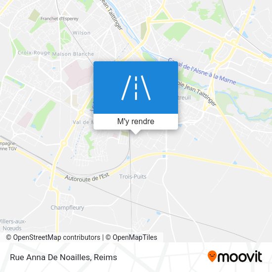 Rue Anna De Noailles plan