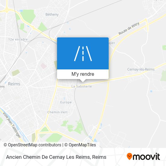Ancien Chemin De Cernay Les Reims plan