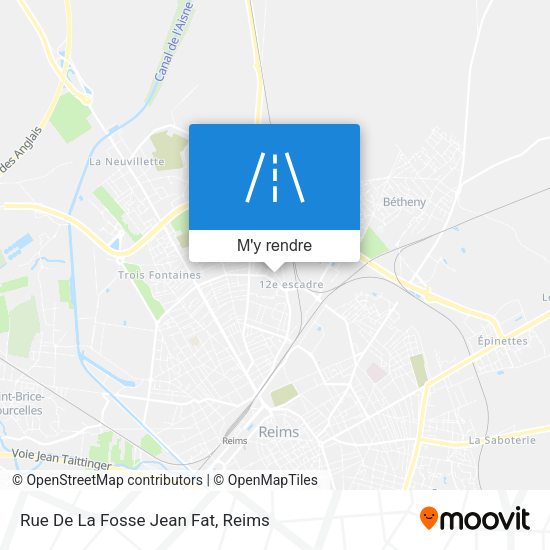 Rue De La Fosse Jean Fat plan