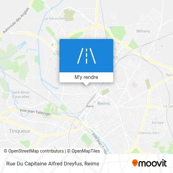 Rue Du Capitaine Alfred Dreyfus plan