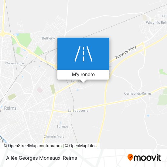 Allée Georges Moneaux plan