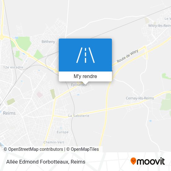 Allée Edmond Forbotteaux plan