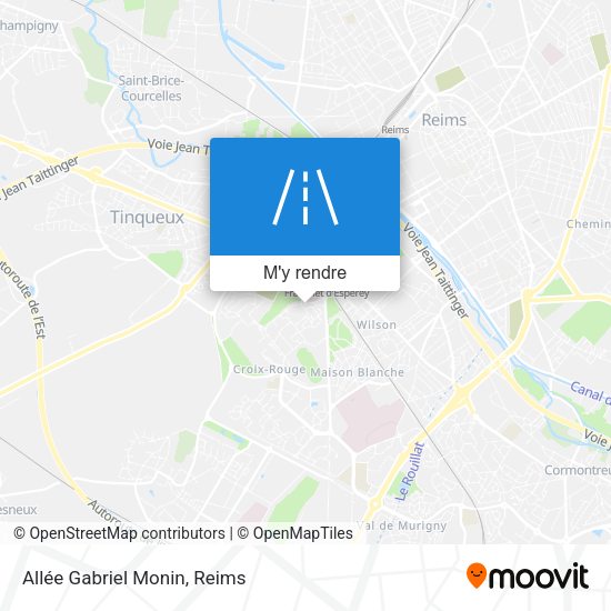Allée Gabriel Monin plan