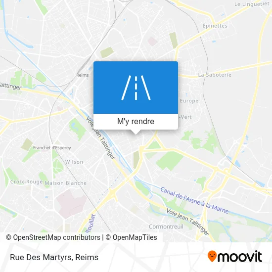 Rue Des Martyrs plan