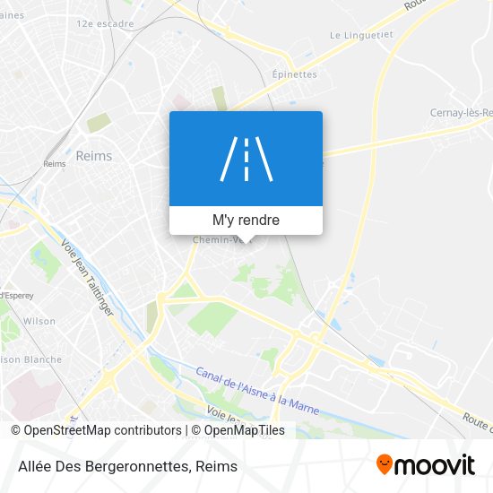 Allée Des Bergeronnettes plan
