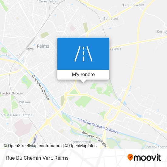 Rue Du Chemin Vert plan