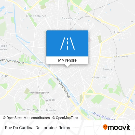 Rue Du Cardinal De Lorraine plan