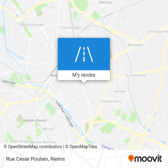 Rue César Poulain plan