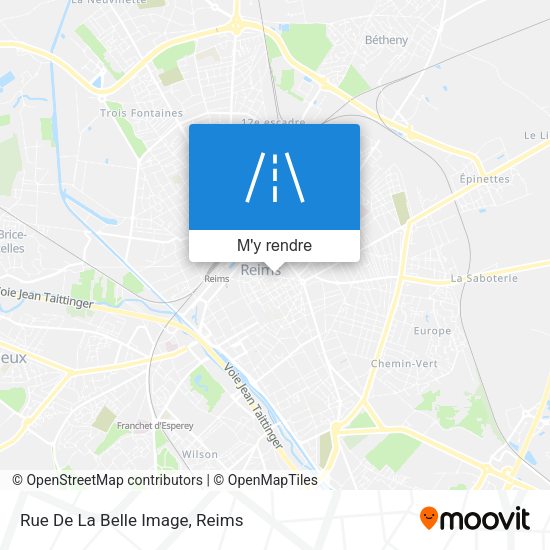 Rue De La Belle Image plan