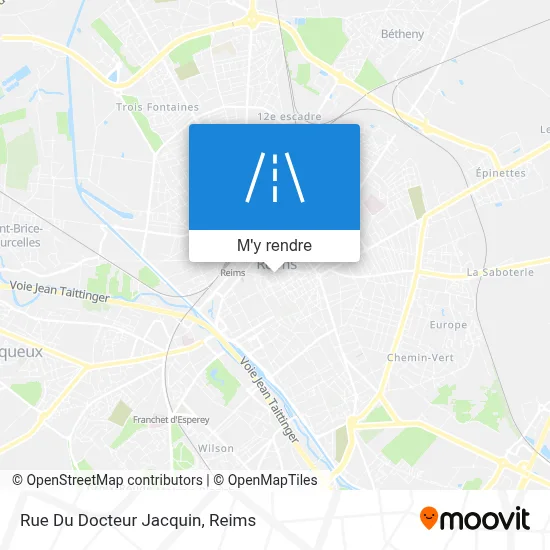 Rue Du Docteur Jacquin plan