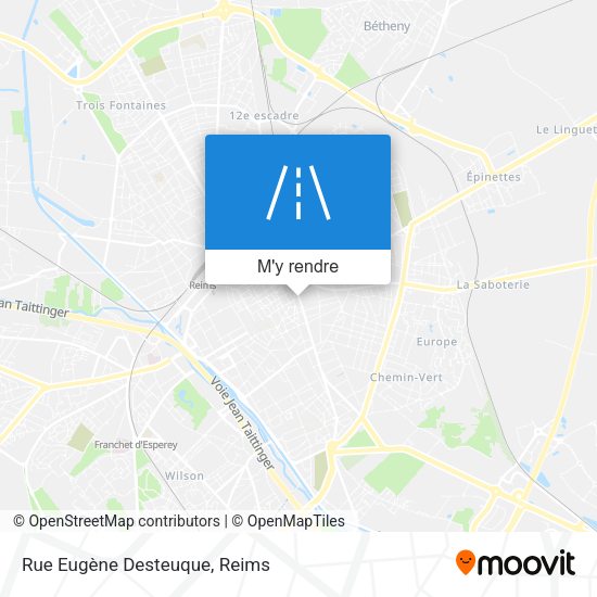 Rue Eugène Desteuque plan