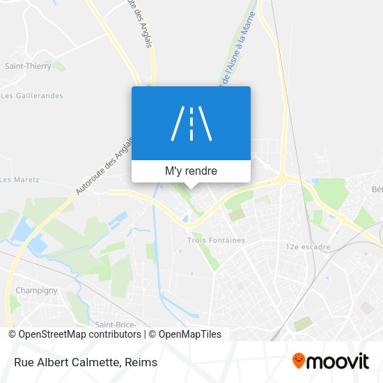 Rue Albert Calmette plan