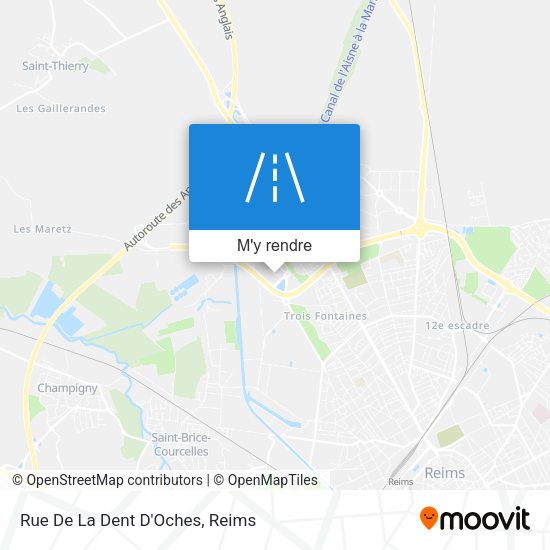 Rue De La Dent D'Oches plan