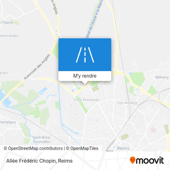 Allée Frédéric Chopin plan