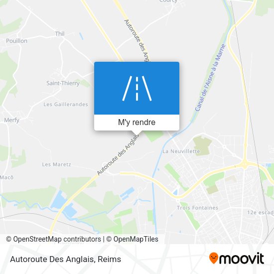 Autoroute Des Anglais plan