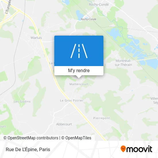 Rue De L'Épine plan