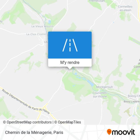 Chemin de la Ménagerie plan