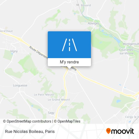 Rue Nicolas Boileau plan