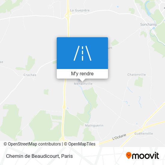 Chemin de Beaudicourt plan