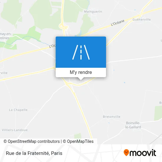 Rue de la Fraternité plan