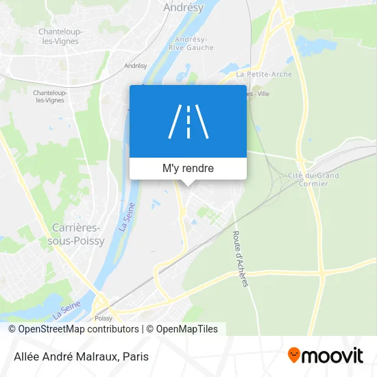 Allée André Malraux plan