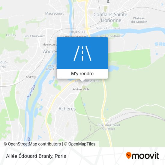 Allée Édouard Branly plan