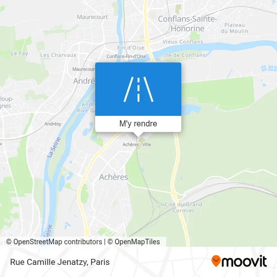 Rue Camille Jenatzy plan