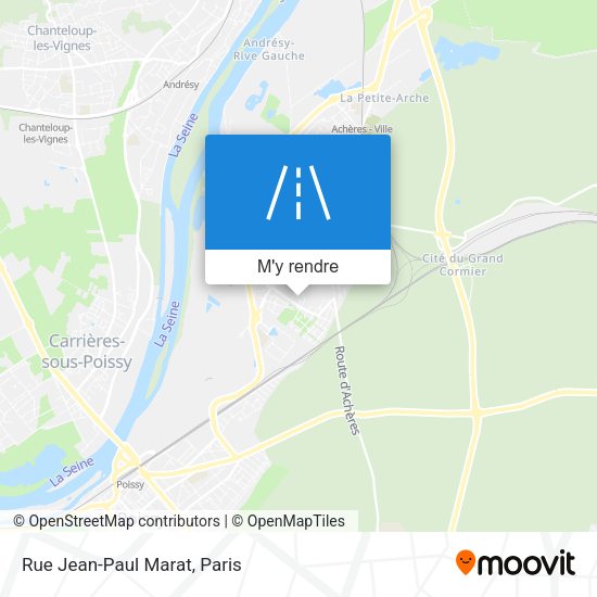 Rue Jean-Paul Marat plan
