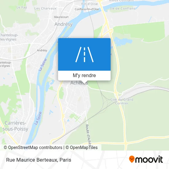 Rue Maurice Berteaux plan