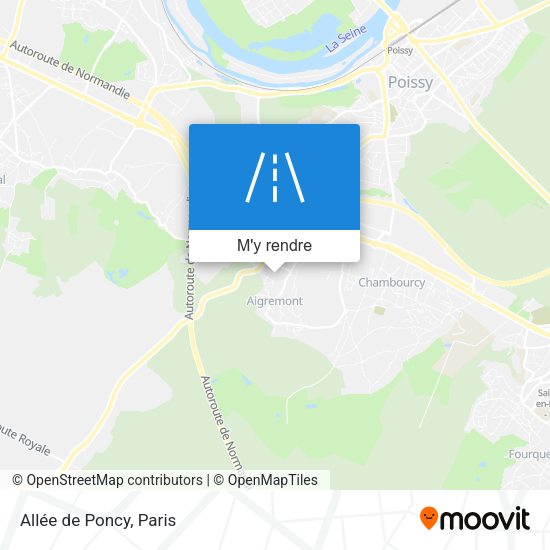 Allée de Poncy plan