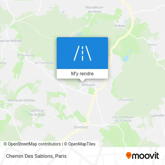 Chemin Des Sablons plan