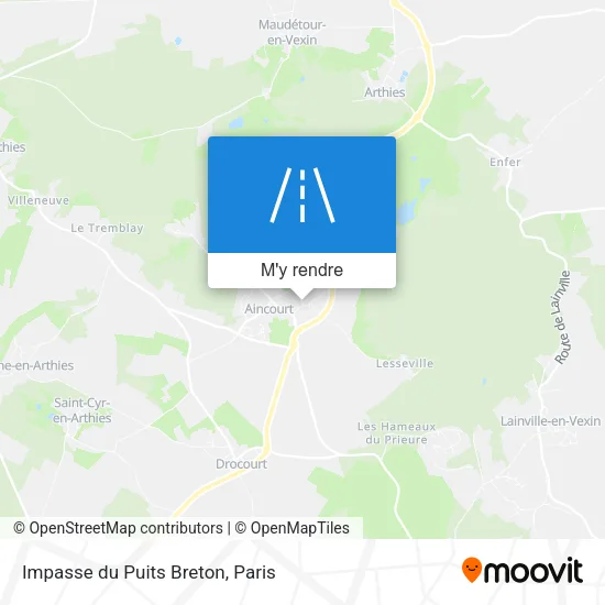 Impasse du Puits Breton plan