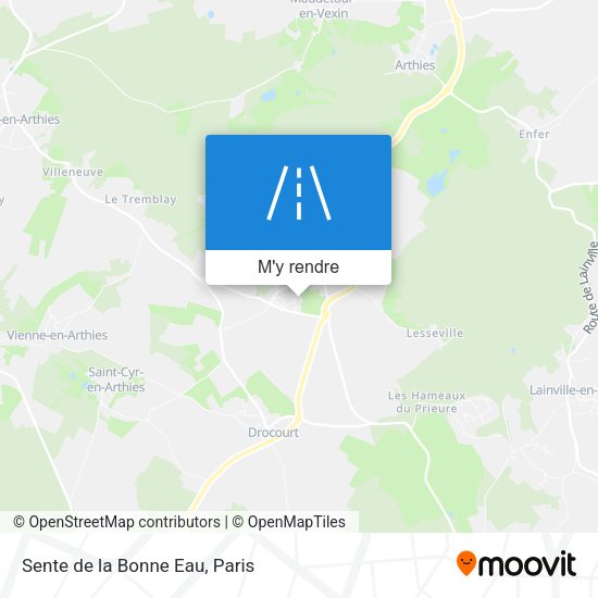 Sente de la Bonne Eau plan