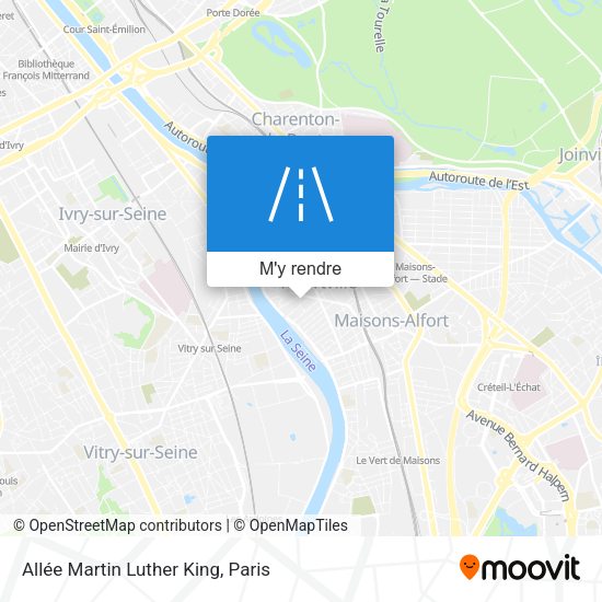 Allée Martin Luther King plan