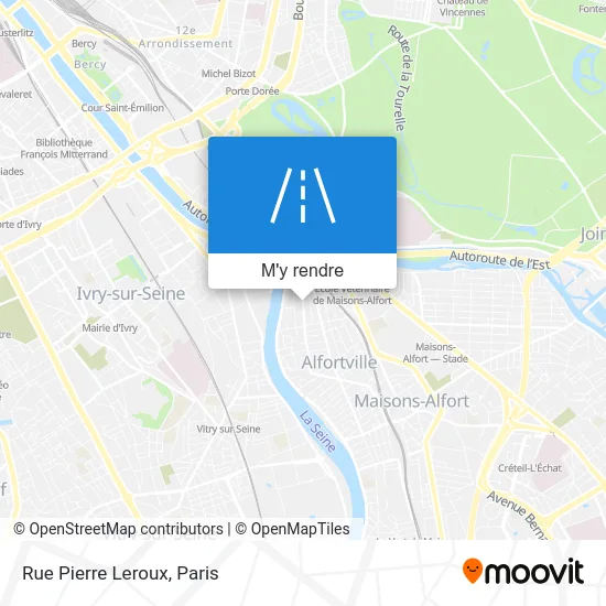 Rue Pierre Leroux plan