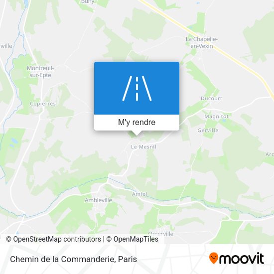Chemin de la Commanderie plan