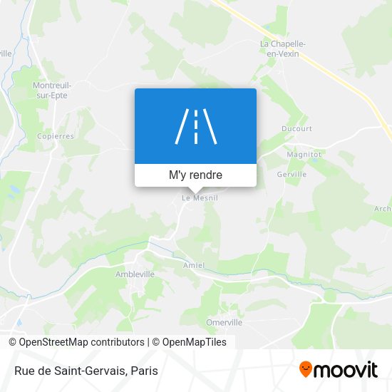 Rue de Saint-Gervais plan