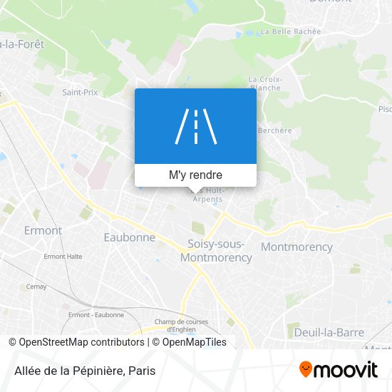 Allée de la Pépinière plan