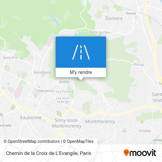 Chemin de la Croix de L'Evangile plan