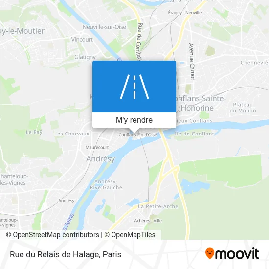 Rue du Relais de Halage plan