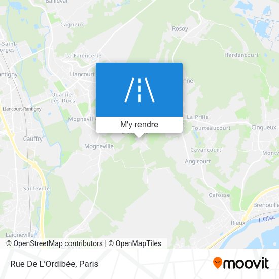 Rue De L'Ordibée plan