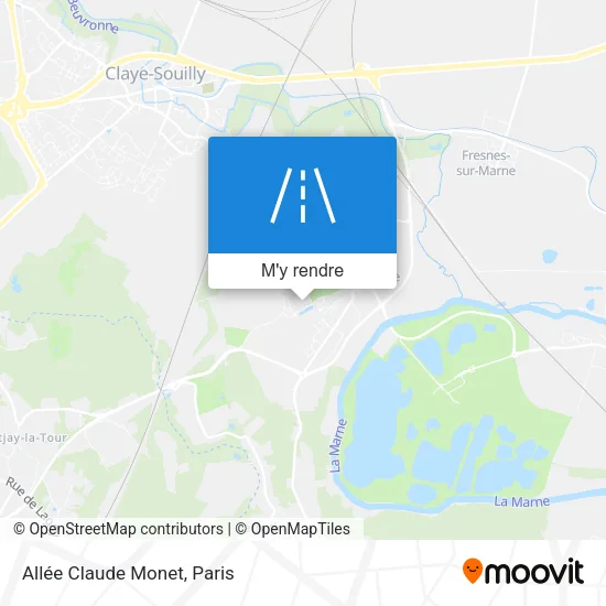 Allée Claude Monet plan