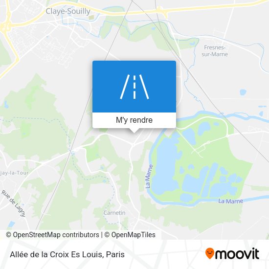 Allée de la Croix Es Louis plan