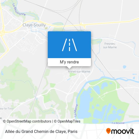 Allée du Grand Chemin de Claye plan