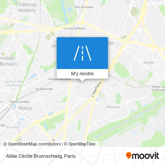 Allée Cécile Brumschwig plan