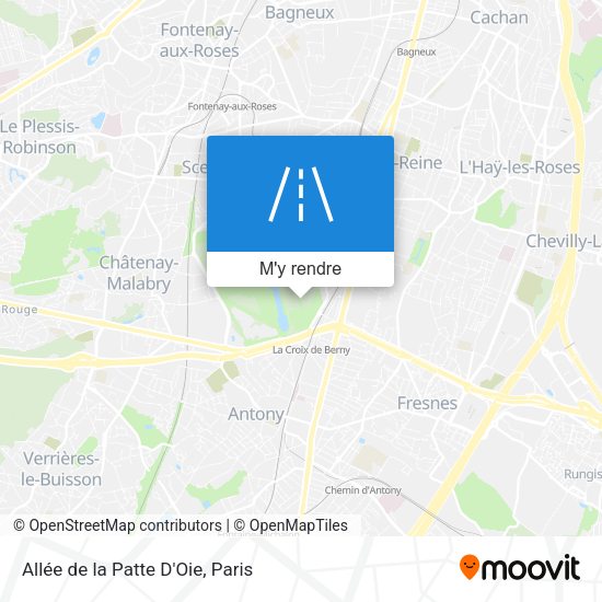 Allée de la Patte D'Oie plan