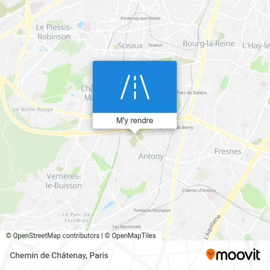 Chemin de Châtenay plan