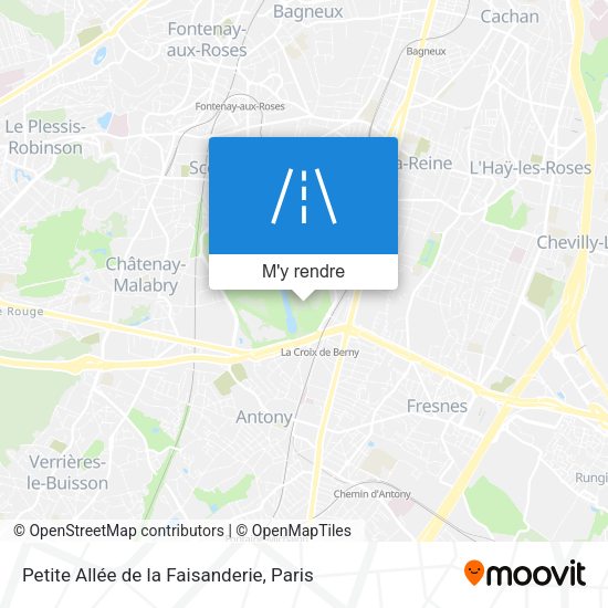Petite Allée de la Faisanderie plan