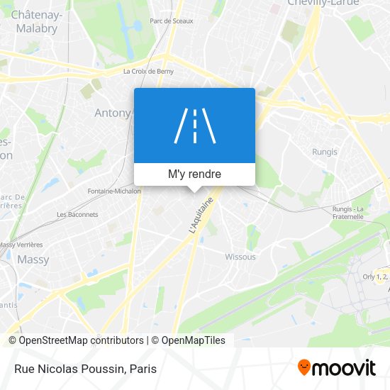 Rue Nicolas Poussin plan